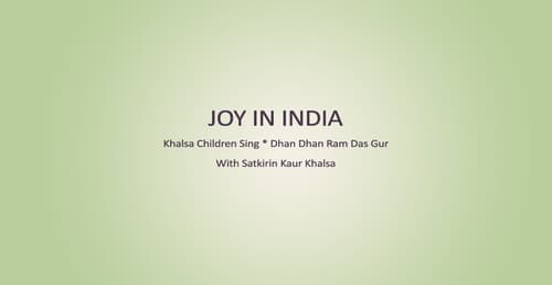 Joy In India