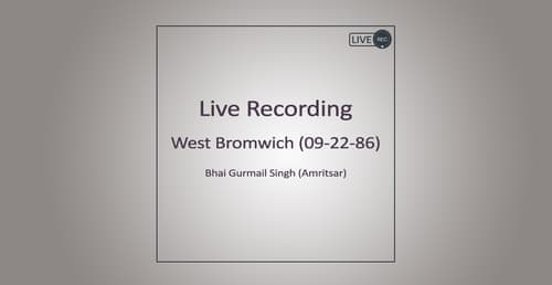 West Bromwich - 22 September 1986