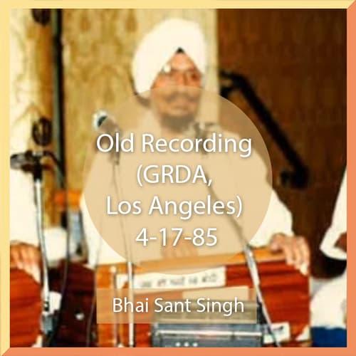 Old Recording (GRDA, Los Angeles) 4-17-85