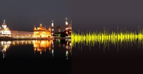 Dipping in the Sarovar of Harimandir Sahib
